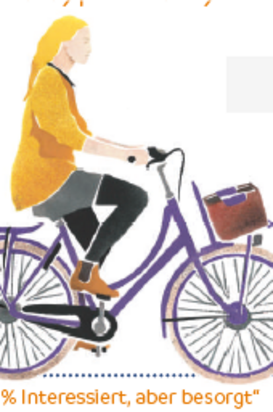 Vier Typen von Radfahrenden: Interessiert, aber besorgt Vier Typen von Radfahrenden: Interessiert, aber besorgt